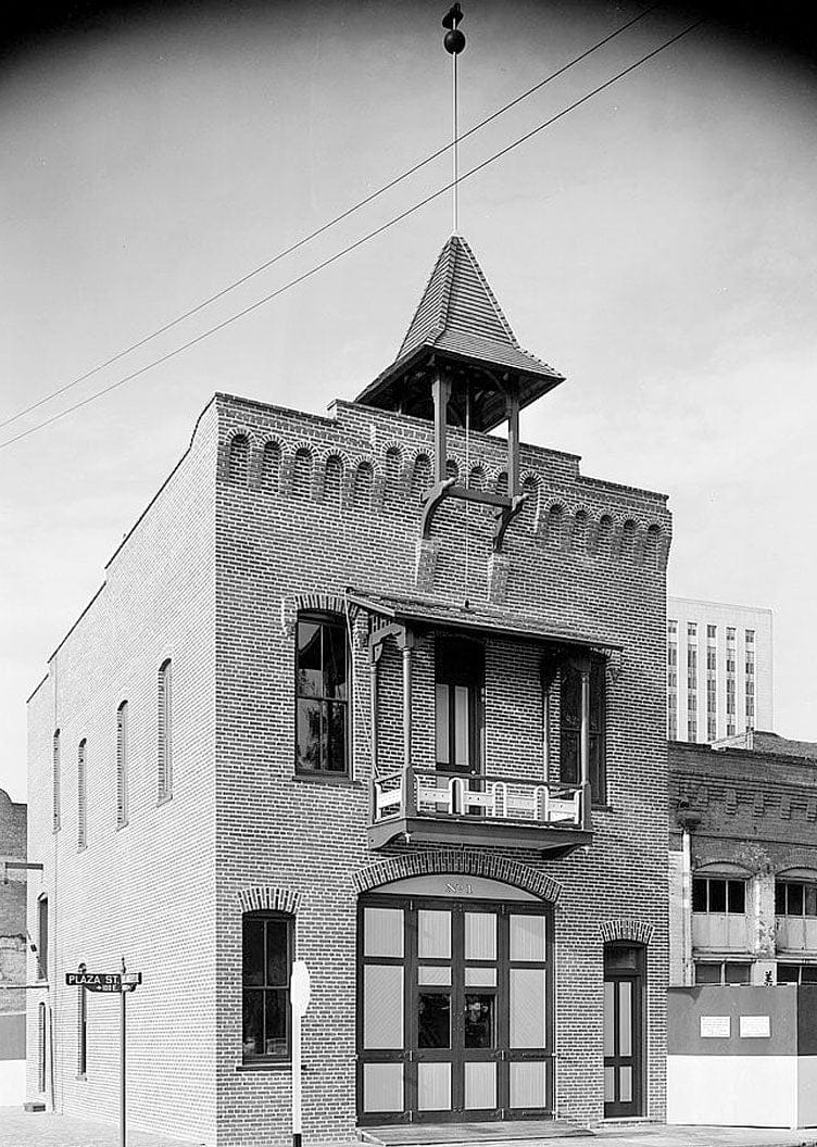Historic Photo : Plaza Fire House, 126 Plaza Street, Los Angeles, Los Angeles County, CA 2 Photograph