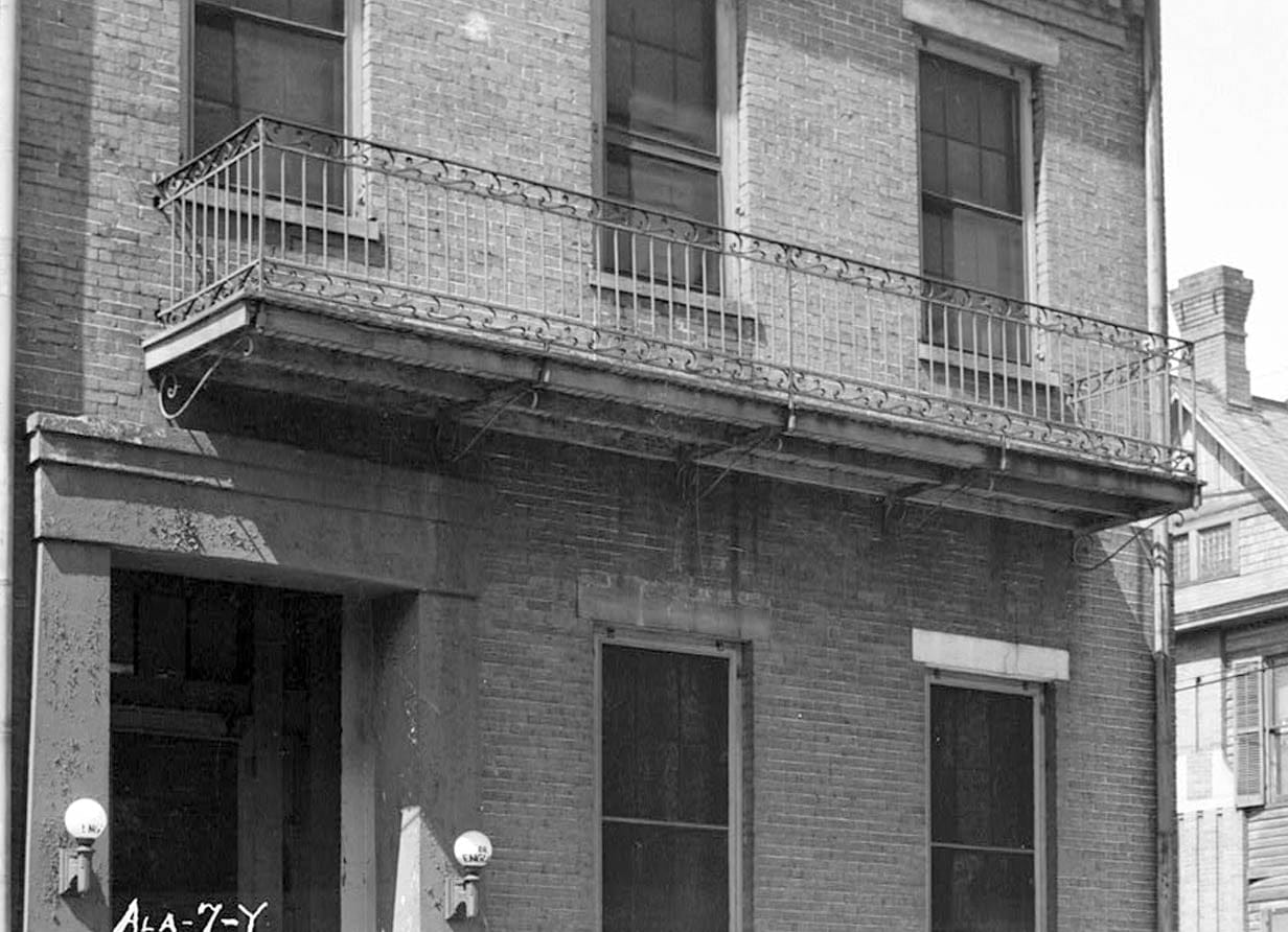 Historic Photo : House at 50 South Franklin Street, Mobile, Mobile County, AL 1 Photograph