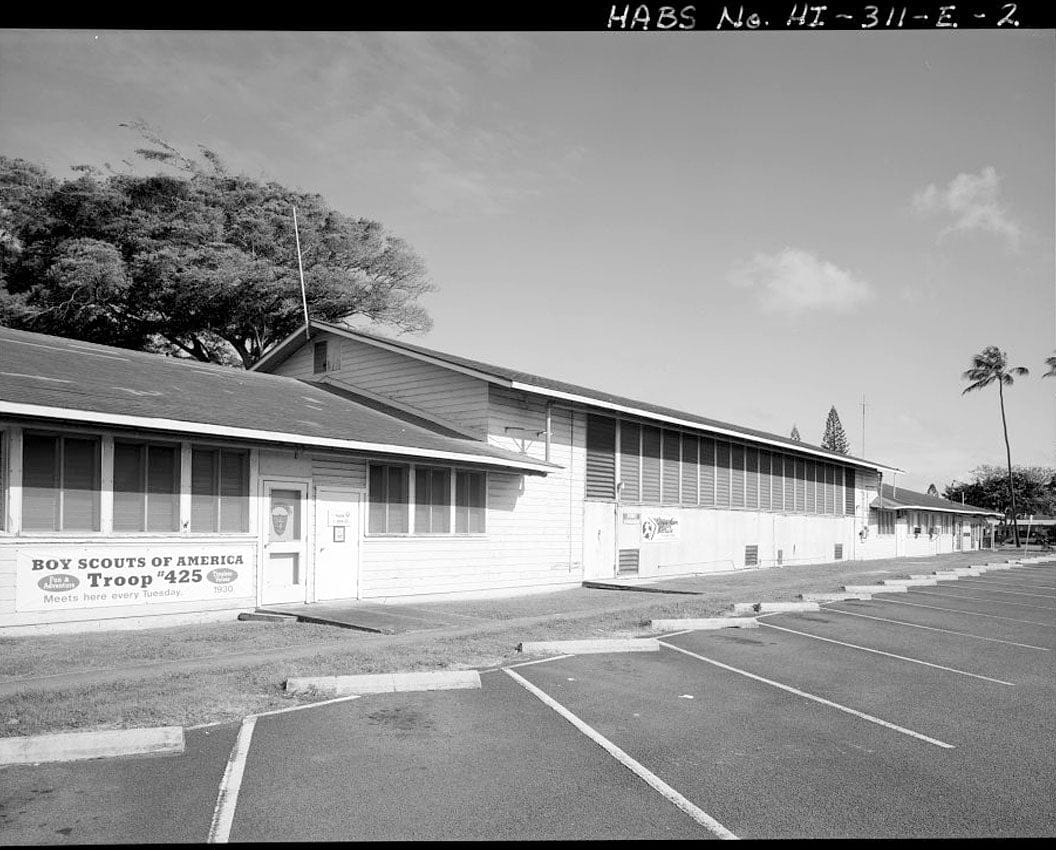 Historic Photo : U.S. Marine Corps Base Hawaii, Kaneohe Bay, Gunnery School, Bingham Way between Minteer Street & Lawrence Road, Kaneohe, Honolulu County, HI 2 Photograph