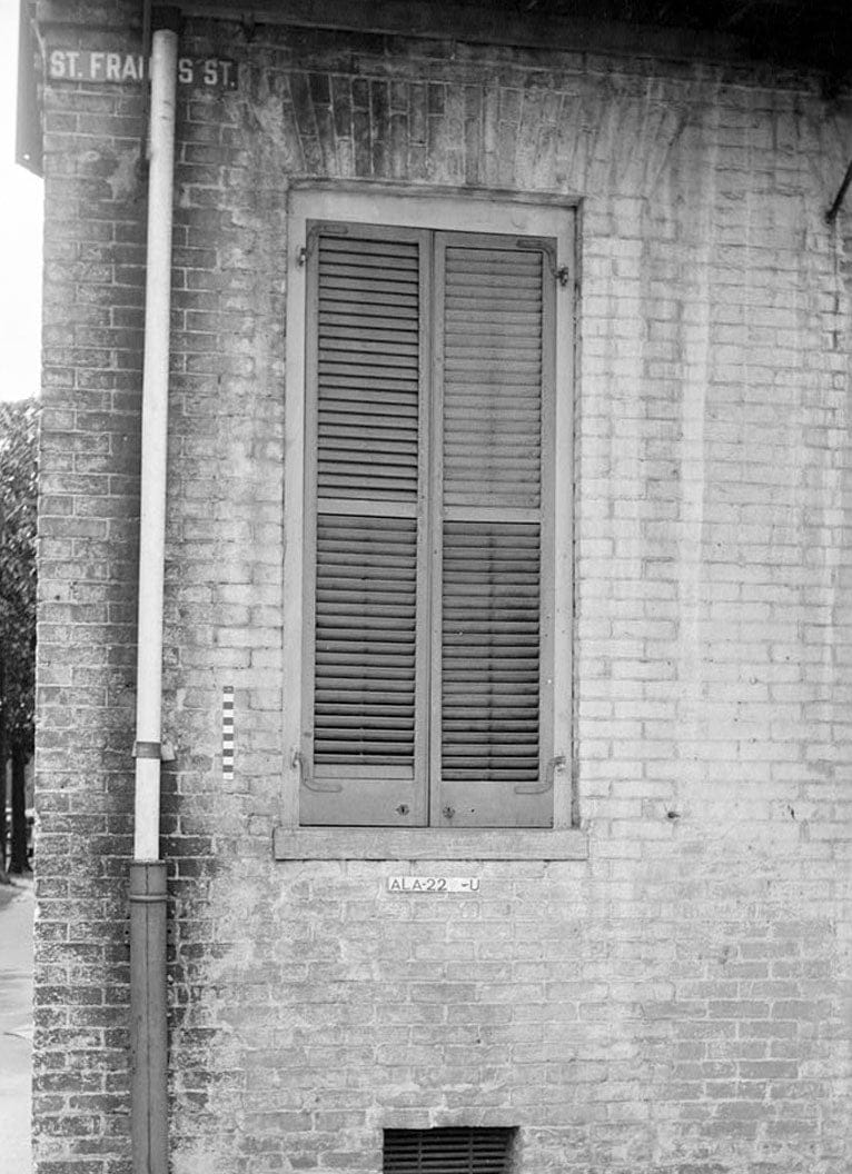 Historic Photo : Sanford-Staylor House & Servants' Quarters, 451-453 Saint Francis Street, Mobile, Mobile County, AL 5 Photograph