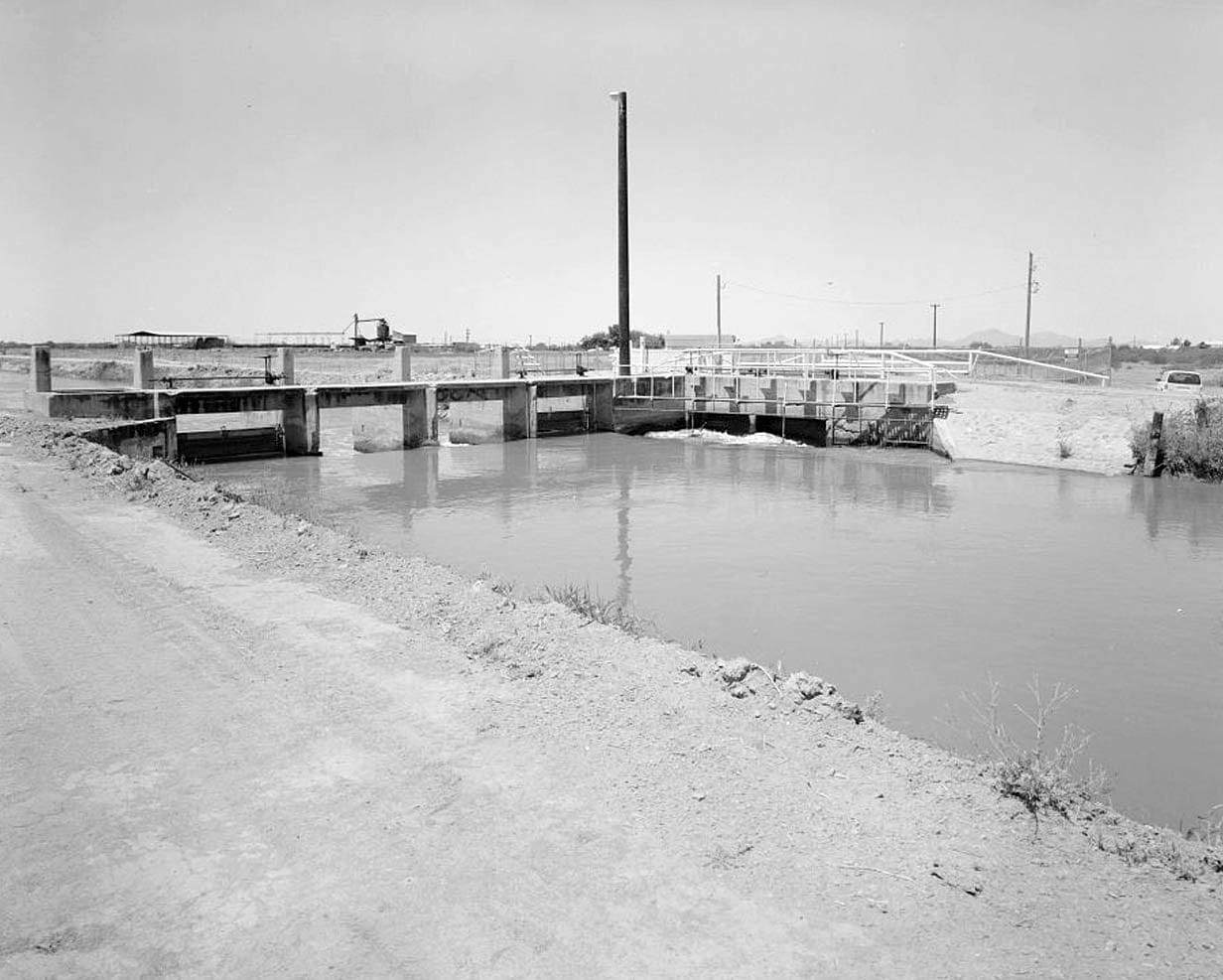 Historic Photo : San Carlos Irrigation Project, Marin Canal, Amhurst-Hayden Dam to Picacho Reservoir, Coolidge, Pinal County, AZ 3 Photograph