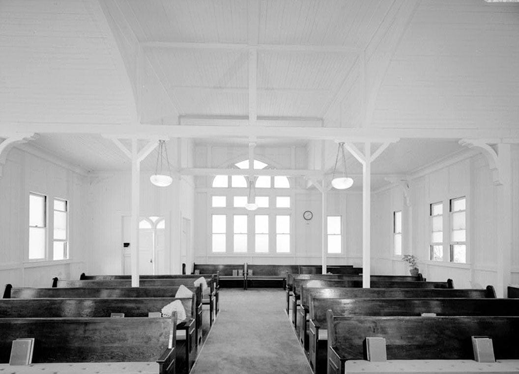 Historic Photo : Kanaana Hou Calvinist Church, Moloka'i Island, Kalaupapa, Kalawao County, HI 4 Photograph