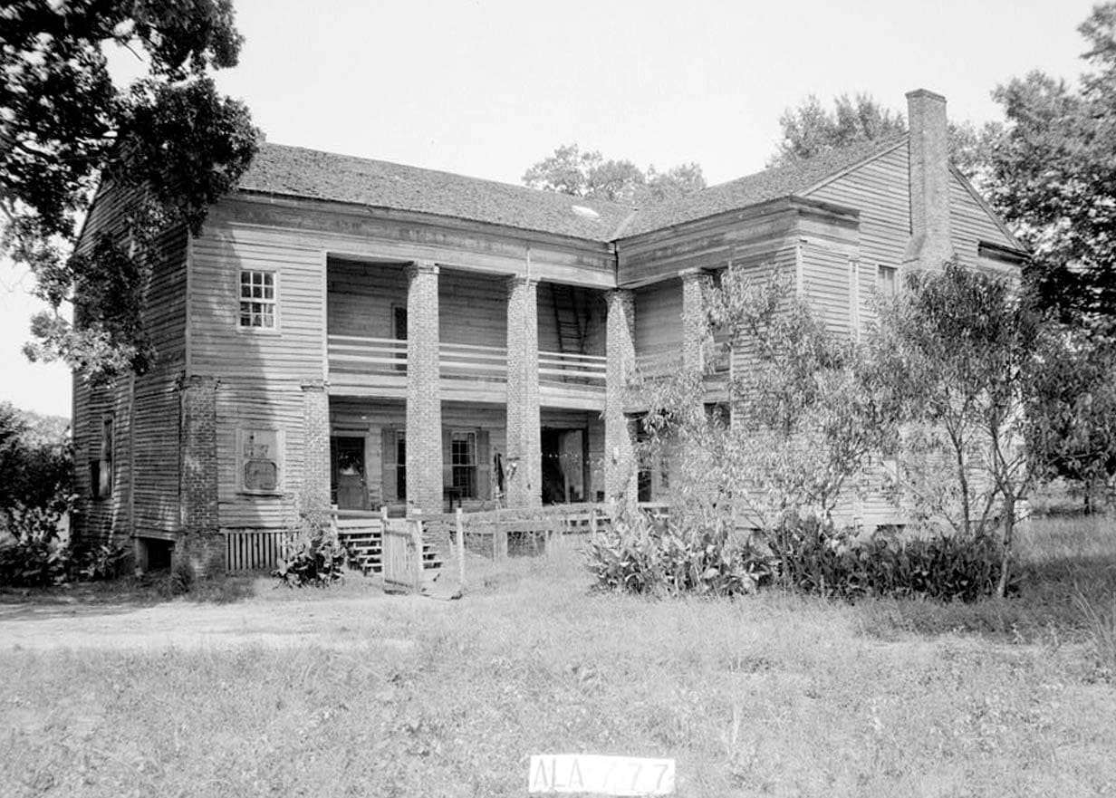 Historic Photo : Lowrey-Ford House & Kitchen, Washington Street (County Road 45), Marion, Perry County, AL 1 Photograph