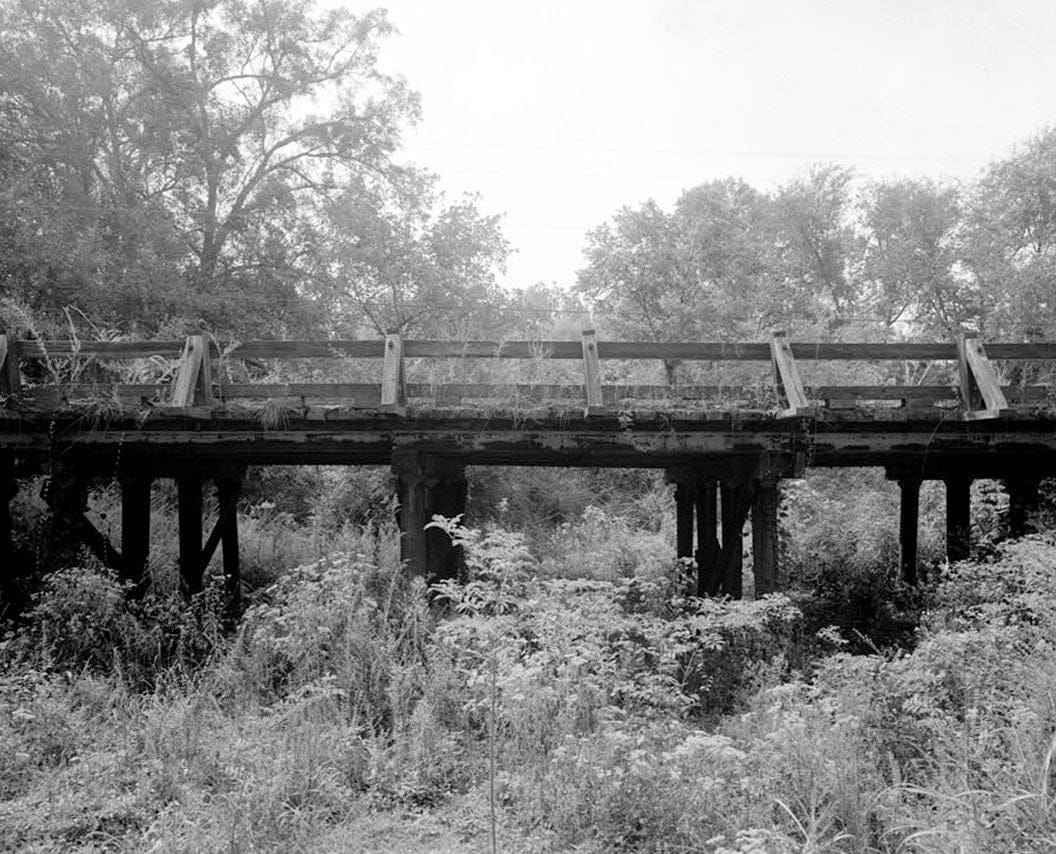 Historic Photo : Georgia DOT Bridge No. 145/01427/F/00050E, Spanning Long Cane Creek at County Road 29, Pine Lake, Harris County, GA 1 Photograph