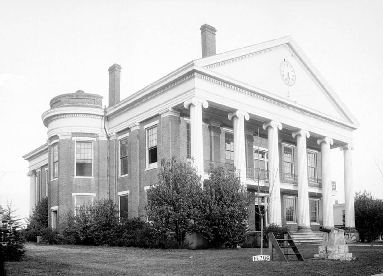 Historic Photo : Perry County Court House, Square bounded by State Highway 5, Main Street, Greensboro Avenue & East Street, Marion, Perry County, AL 3 Photograph