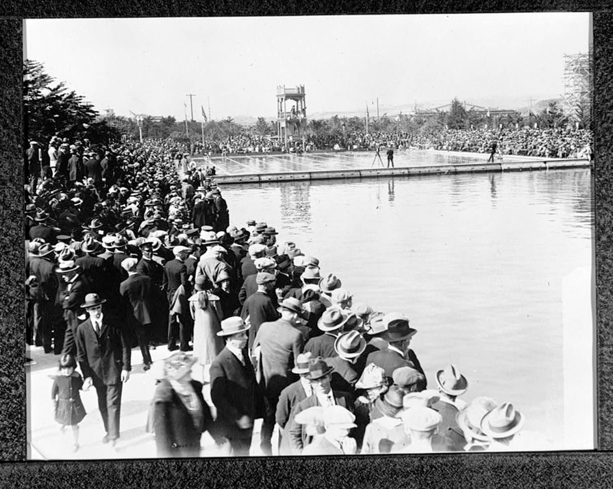 Historic Photo : Fleischhacker Pool & Bath House, Sloat Boulevard & Great Highway, San Francisco, San Francisco County, CA 5 Photograph