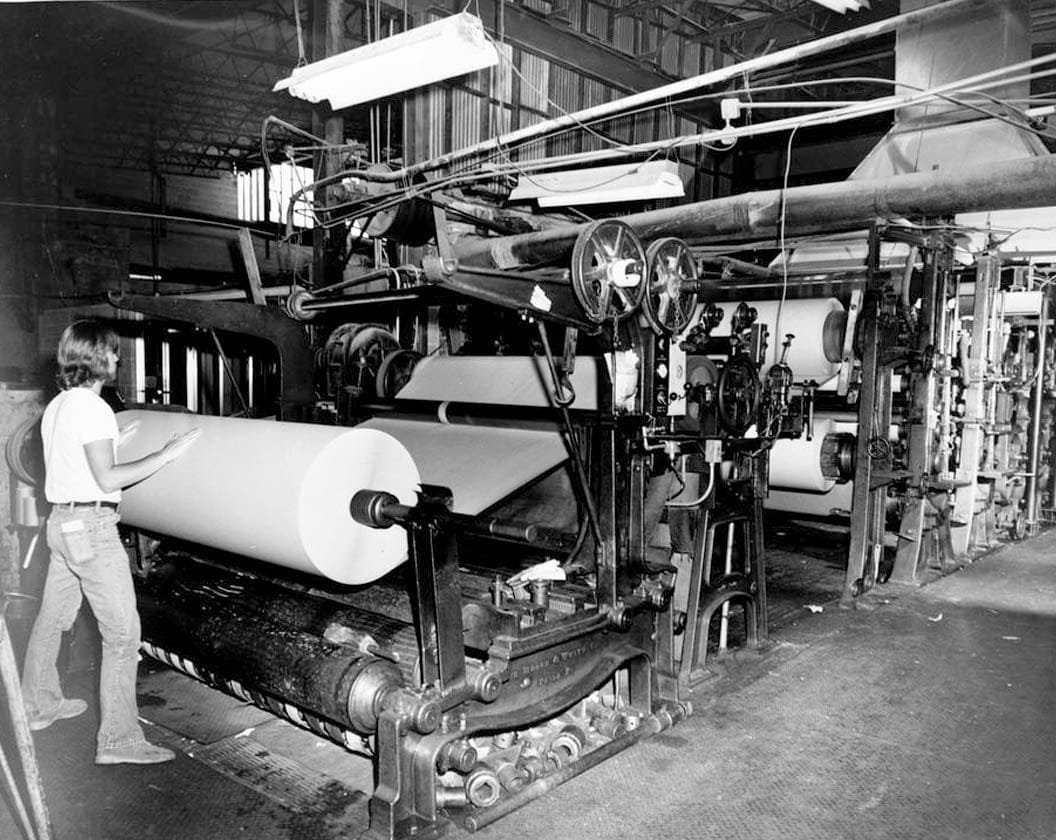 Historic Photo : Curtis Paper Mill, Route 72, Newark, New Castle County, DE 2 Photograph