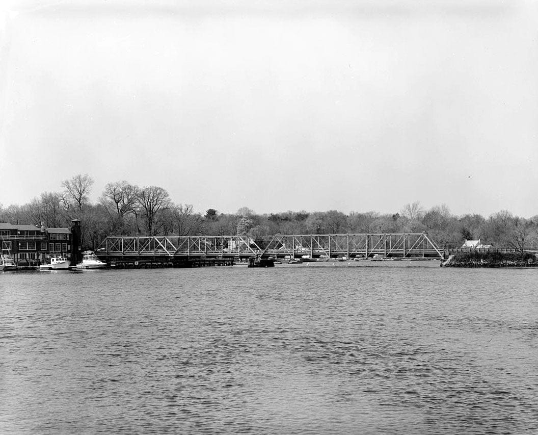 Historic Photo : Saugatuck River Bridge, Spanning Saugatuck River at Route 136, Westport, Fairfield County, CT 3 Photograph