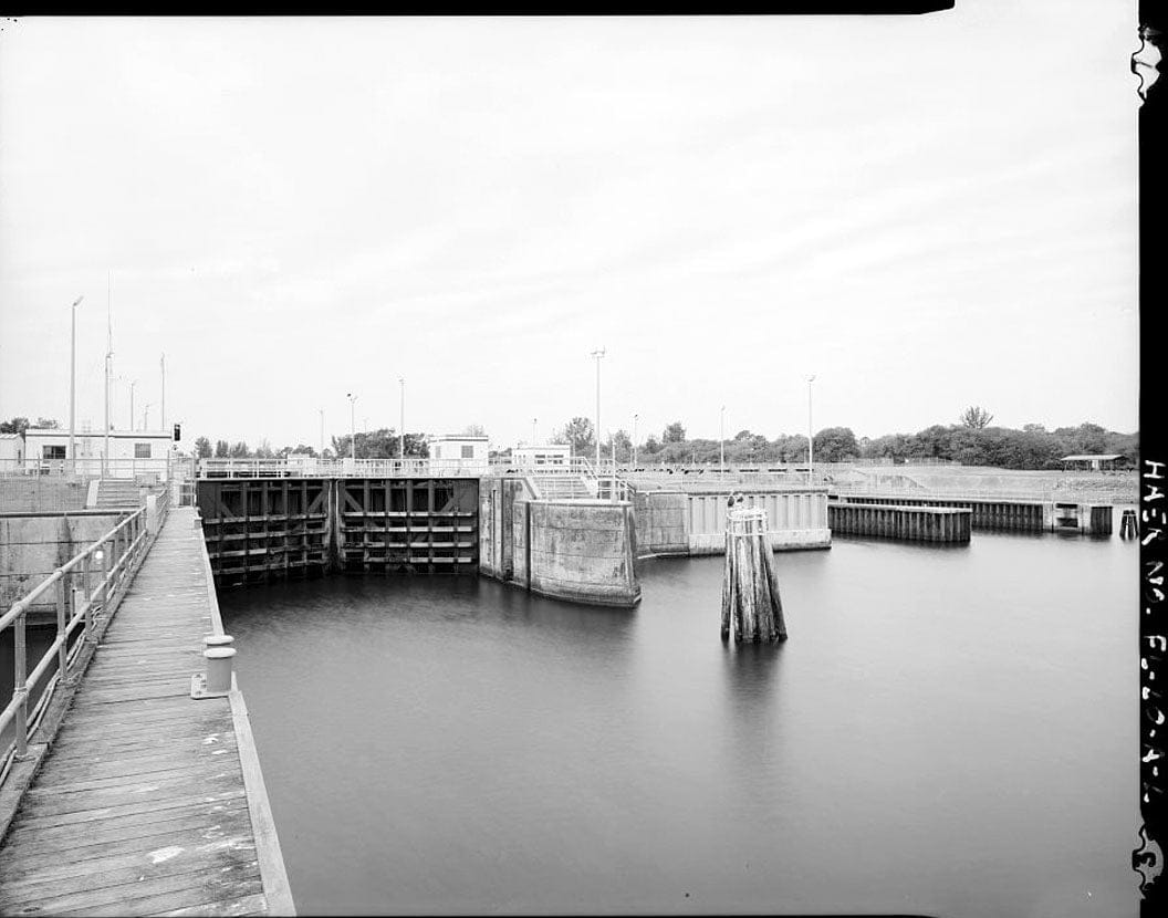 Historic Photo : St. Lucie Canal, St. Lucie Lock No. 1, St. Lucie, Cross State Canal, Okeechobee Intracoastal Waterway, Stuart, Martin County, FL 3 Photograph