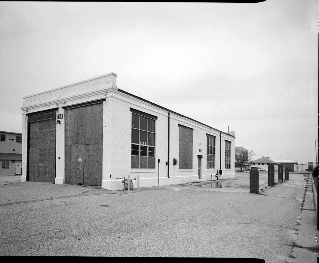 Historic Photo : U.S. Naval Air Station, Locomotive Shed, South Avenue, Pensacola, Escambia County, FL 3 Photograph