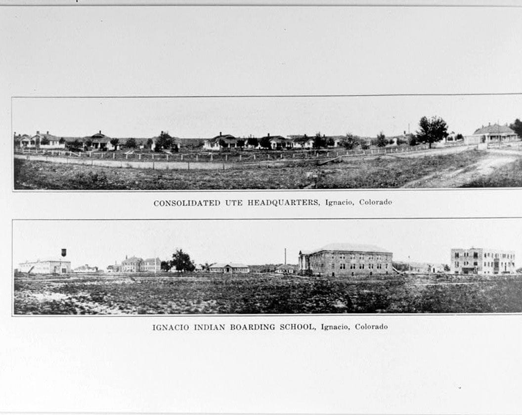Historic Photo : Southern Ute Boarding School, Boy's Dormitory, Ouray & Capote Drives, Ignacio, La Plata County, CO 1 Photograph