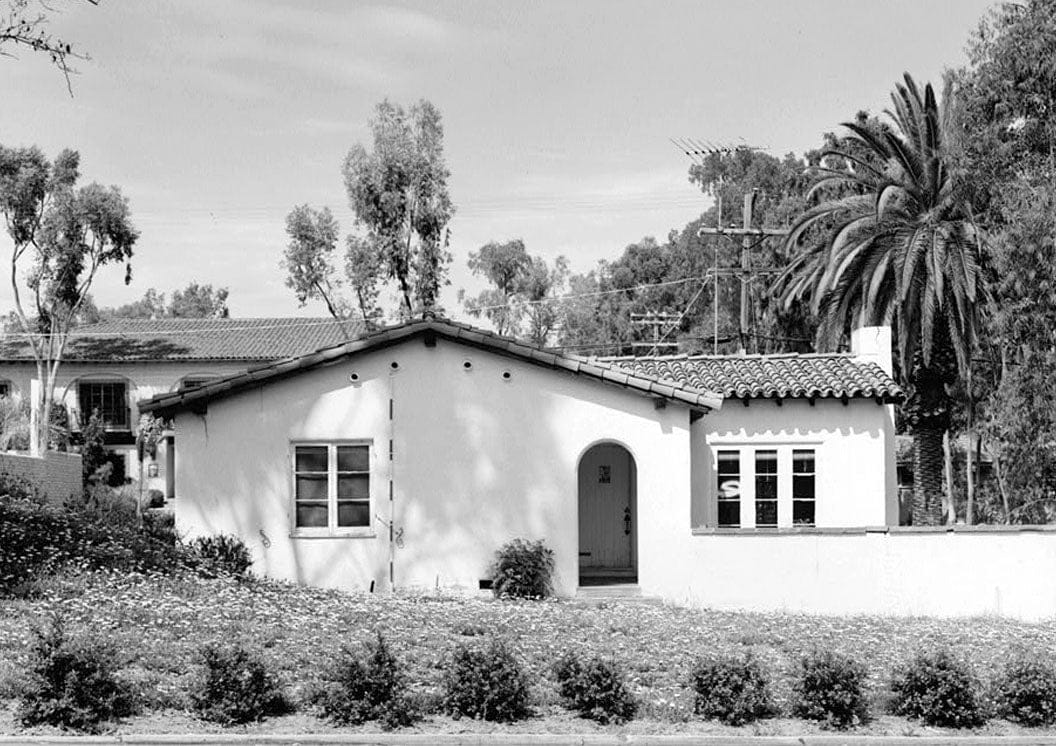 Historic Photo : House, La Granada & Via de Santa Fe, Rancho Santa Fe, San Diego County, CA 1 Photograph