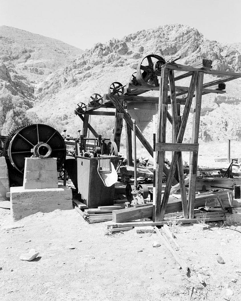 Historic Photo : Gold Hill Mill, Warm Spring Canyon Road, Death Valley Junction, Inyo County, CA 5 Photograph