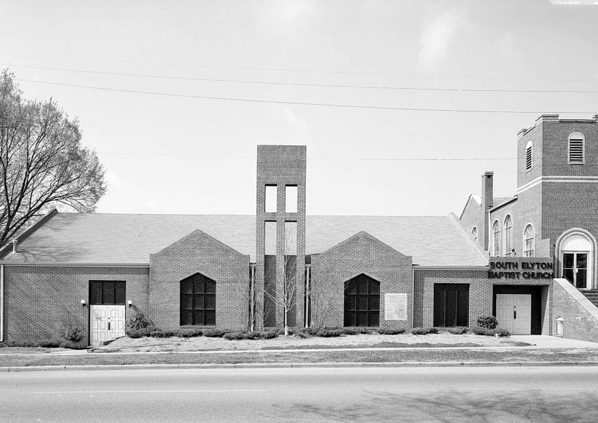 Historic Photo : South Elyton Baptist Church, 102 First Street, South, Birmingham, Jefferson County, AL 2 Photograph