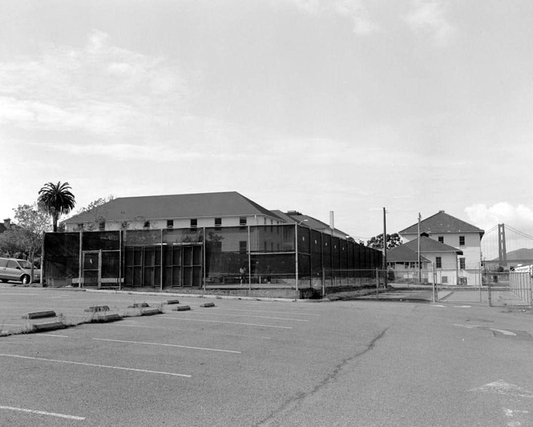 Historic Photo : Presidio of San Francisco, Tennis Court, Letterman Hospital Complex, 1052 General Kennedy Avenue, San Francisco, San Francisco County, CA 1 Photograph