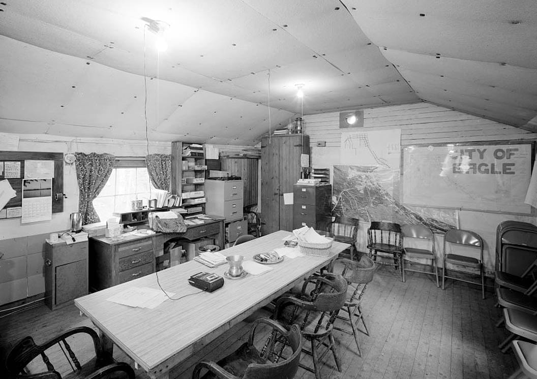 Historic Photo : Town of Eagle, South bank of Yukon River at Mission Creek, Eagle, Southeast Fairbanks Census Area, AK 1 Photograph