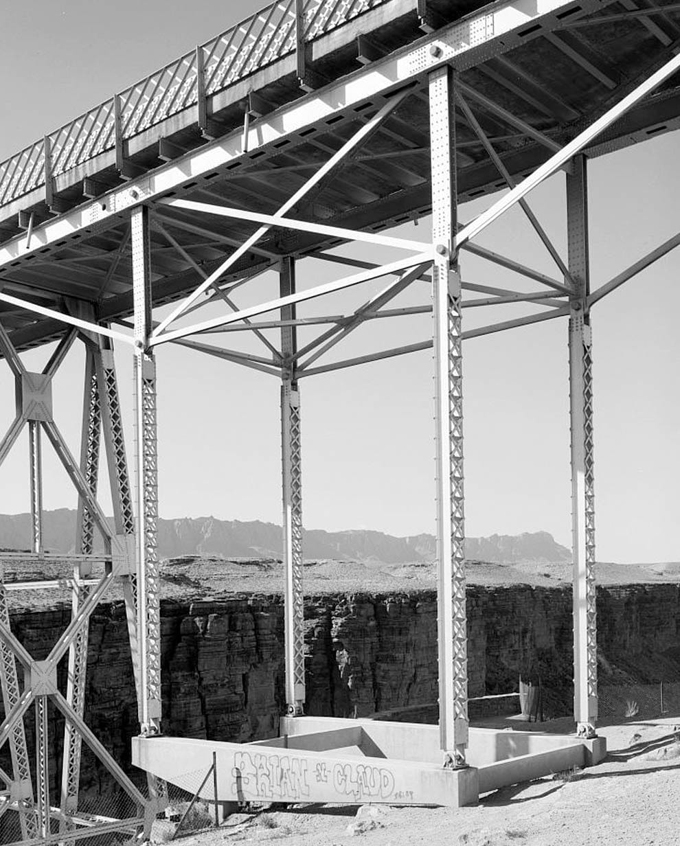 Historic Photo : Navajo Bridge, Spanning Colorado River at U.S. Highway 89 Alternate, Page, Coconino County, AZ 9 Photograph