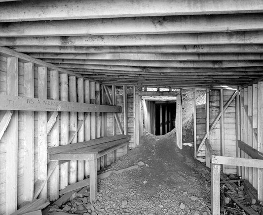 Historic Photo : Fort Cronkhite, Anti-Aircraft Battery No. 1, Hutment Anteroom, Wolf Ridge, Sausalito, Marin County, CA 2 Photograph