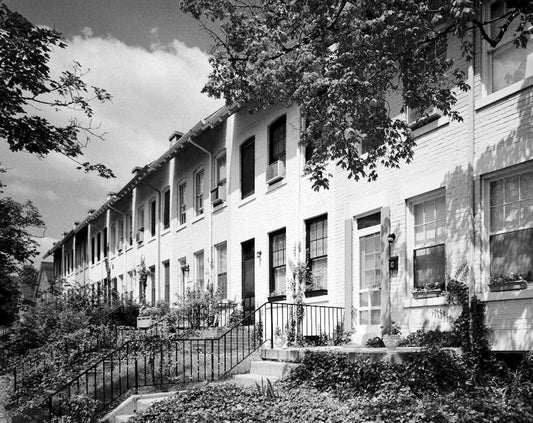 Historic Photo : Zepp Row House, 1407 Thirty-seventh Street Northwest, Washington, District of Columbia, DC 1 Photograph