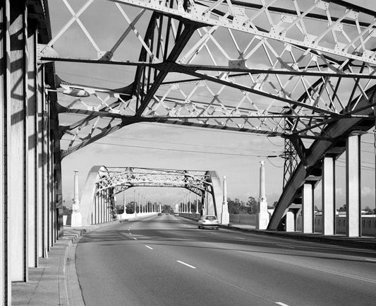 Historic Photo : Sixth Street Bridge, Spanning 101 Freeway at Sixth Street, Los Angeles, Los Angeles County, CA 12 Photograph