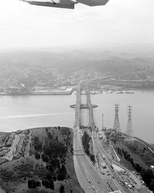 Historic Photo : Carquinez Bridge, Spanning Carquinez Strait at Interstate 80, Vallejo, Solano County, CA 35 Photograph