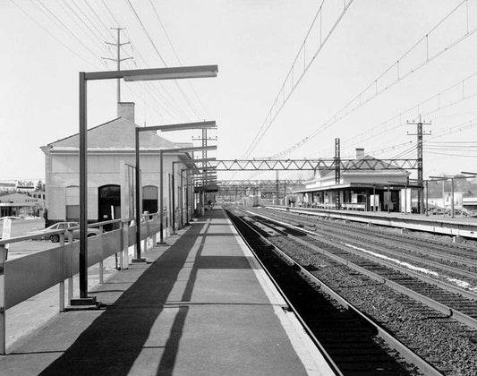 Historic Photo : New York, New Haven & Hartford Railroad, Stamford Station, 44 Station Place, Stamford, Fairfield County, CT 1 Photograph