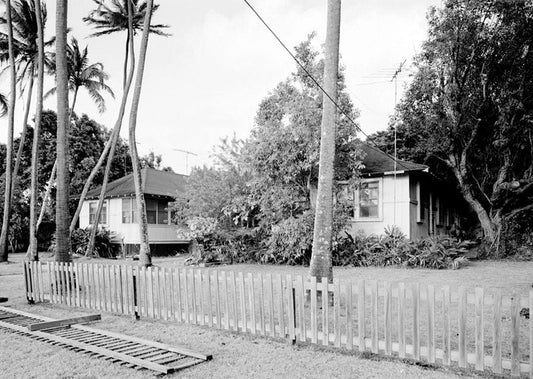 Historic Photo : Staff Row, Corner Residence, Moloka'i Island, Kalaupapa, Kalawao County, HI 1 Photograph