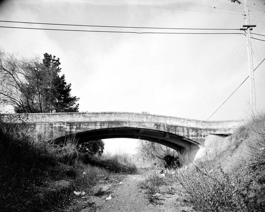 Historic Photo : Llagas Creek Bridge, Spanning Llagas Creek, Gilman Road at Holsclaw Road, Gilroy, Santa Clara County, CA 1 Photograph