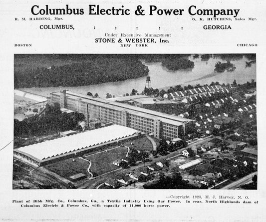 Historic Photo : Bibb Company (Columbus Plant), Thirty-eighth Street & First Avenue (Columbus vicinity), Columbus, Muscogee County, GA 8 Photograph