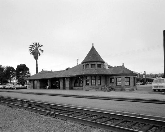 Historic Photo : Southern Pacific Depot, 559 El Camino Real, San Carlos, San Mateo County, CA 1 Photograph