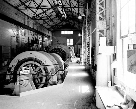 Historic Photo : Centerville Hydroelectric System, Powerhouse, Butte Creek, Centerville, Butte County, CA 4 Photograph