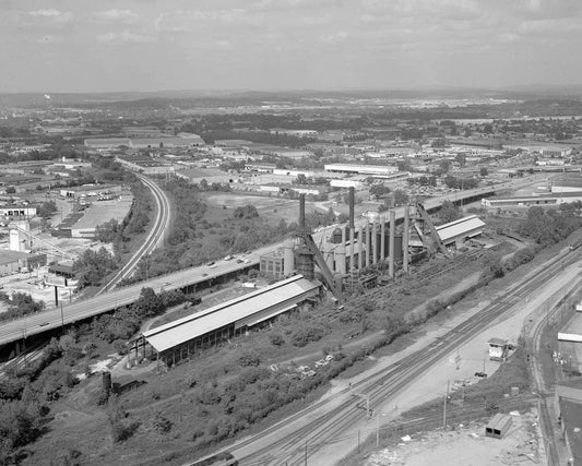 Historic Photo : Sloss-Sheffield Steel & Iron, First Avenue North Viaduct at Thirty-second Street, Birmingham, Jefferson County, AL 17 Photograph