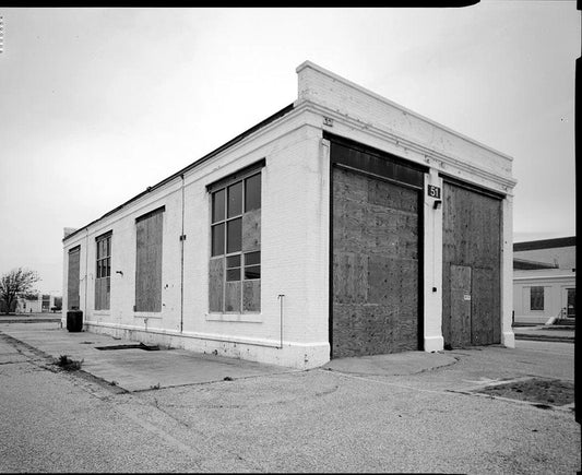 Historic Photo : U.S. Naval Air Station, Locomotive Shed, South Avenue, Pensacola, Escambia County, FL 2 Photograph