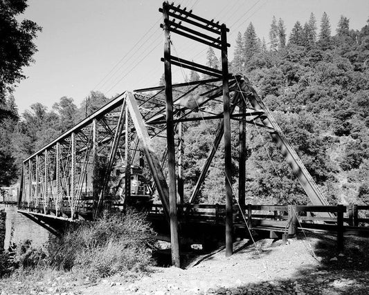 Historic Photo : Southern Pacific Railroad Shasta Route, Bridge No. 301.85, Milepost 301.85, Pollard Flat, Shasta County, CA 2 Photograph