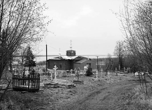 Historic Photo : Elevation of Holy Cross Russian Orthodox Church (New), Russian Mission, Wade Hampton Census Area, AK 3 Photograph