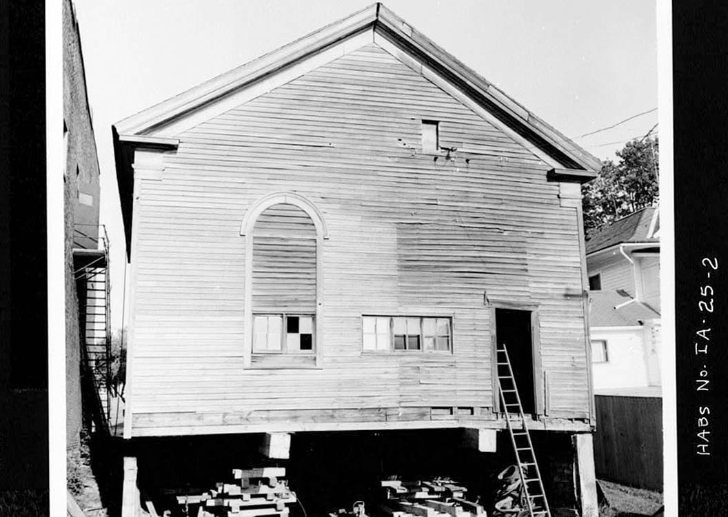 Historic Photo : Quaker Meetinghouse, Downey Street, Wapsinono Creek Vicinity, West Branch, Cedar County, IA 1 Photograph