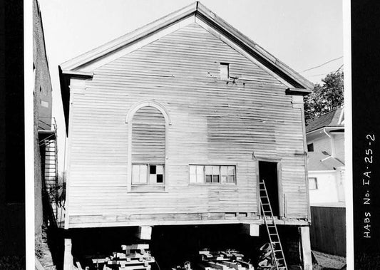 Historic Photo : Quaker Meetinghouse, Downey Street, Wapsinono Creek Vicinity, West Branch, Cedar County, IA 1 Photograph