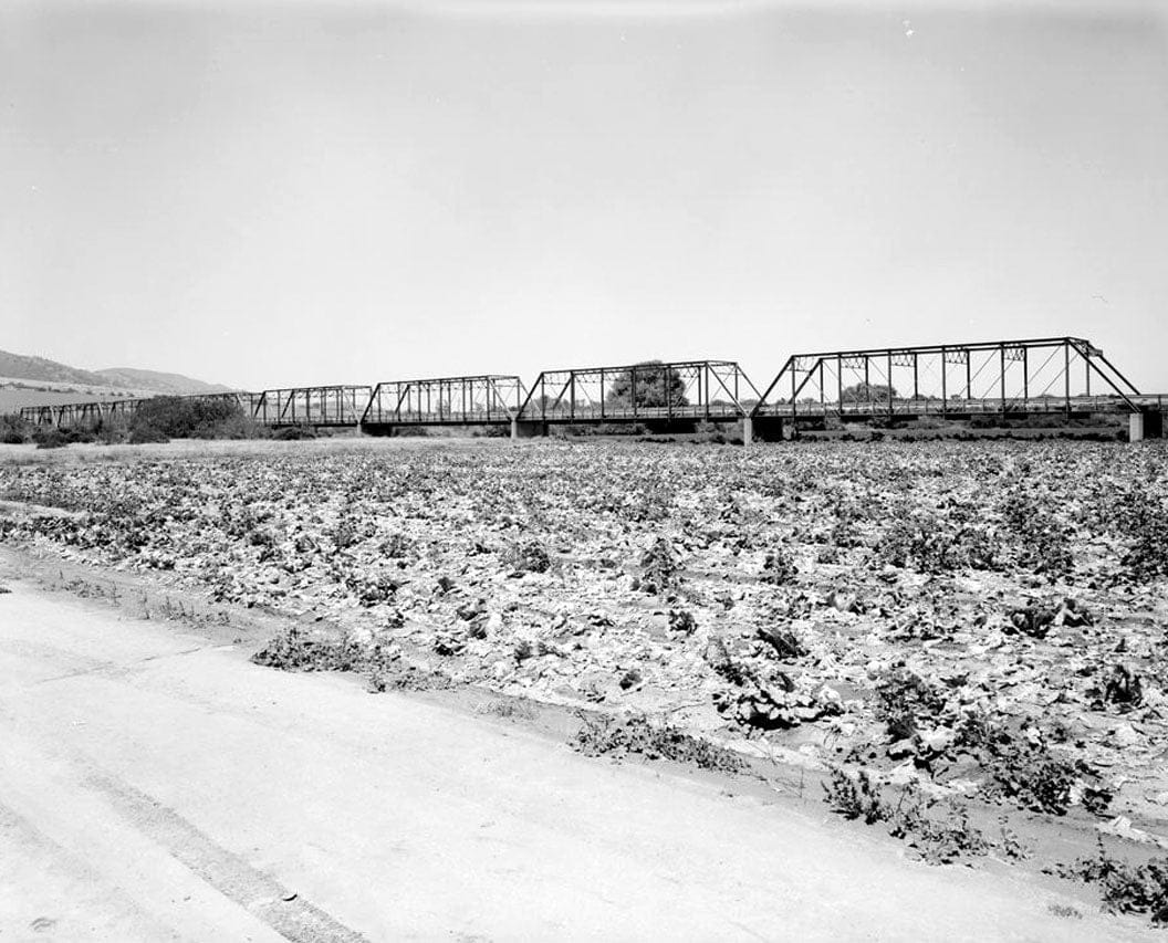 Historic Photo : Salinas River Bridge, Spanning Salinas River on Chualar River Road, Chualar, Monterey County, CA 5 Photograph