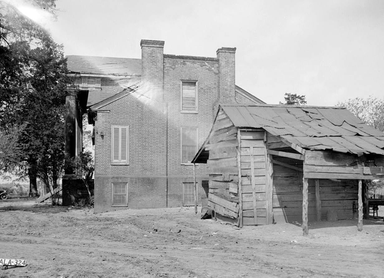 Historic Photo : Saunders-Goode-Hall House, State Highway 101, Town Creek, Lawrence County, AL 4 Photograph