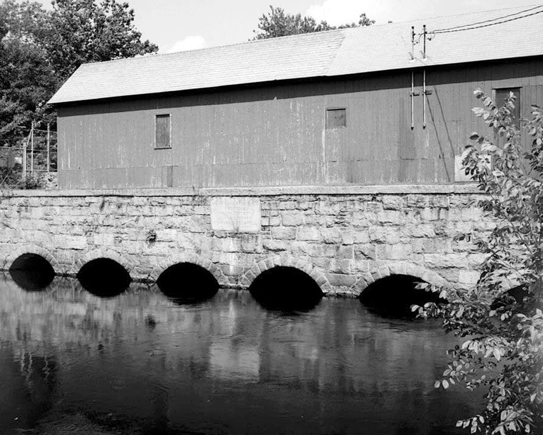 Historic Photo : Norwich Water Power Company, Headgates, West bank of Shetucket River opposite Fourteenth Street, Greenville section, Norwich, New London County, CT 1 Photograph