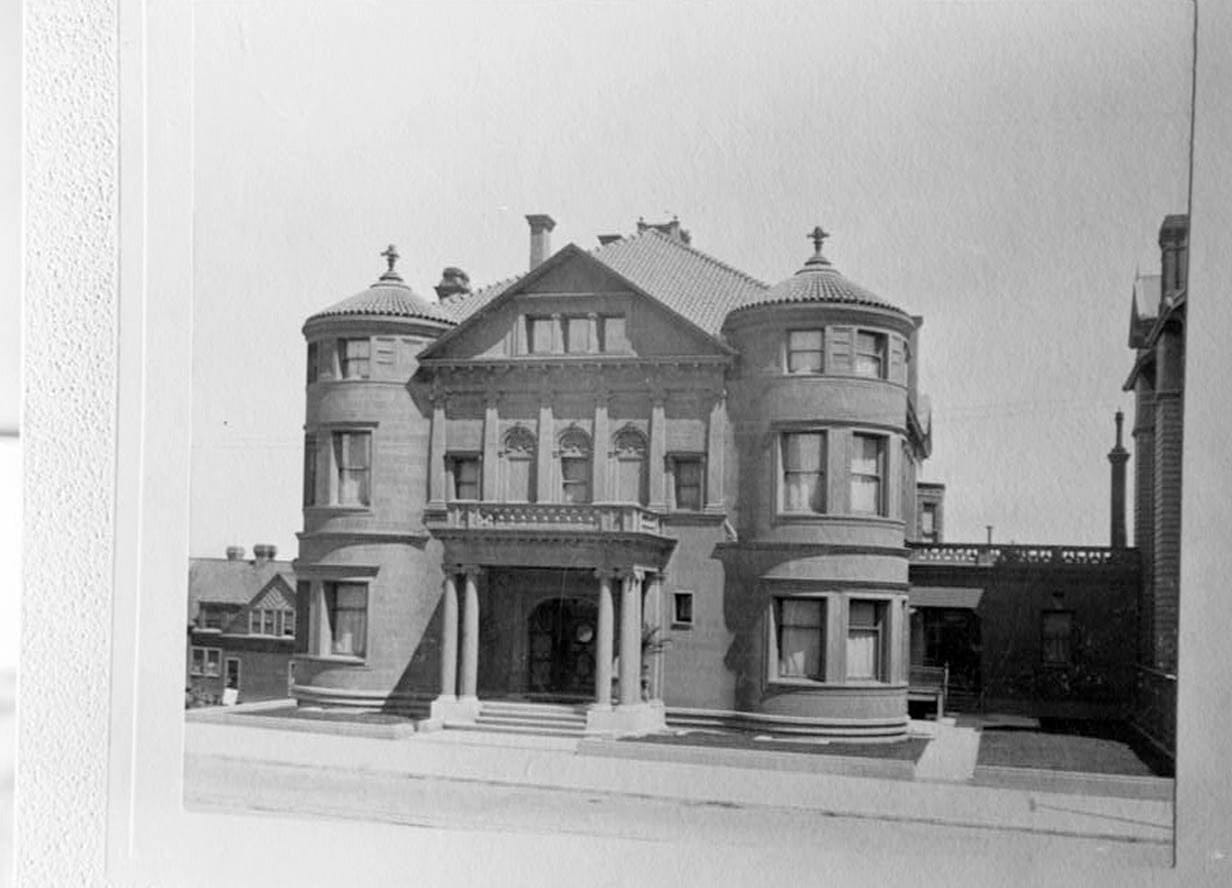Historic Photo : Whittier Mansion, 2090 Jackson Street, San Francisco, San Francisco County, CA 2 Photograph