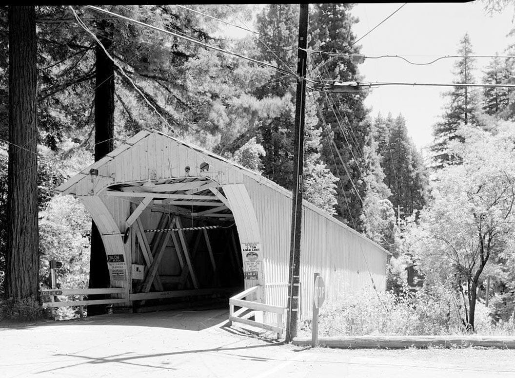 Historic Photo : Powder Works Bridge, Spanning San Lorenzo River, Keystone Way, Paradise Park, Santa Cruz, Santa Cruz County, CA 3 Photograph