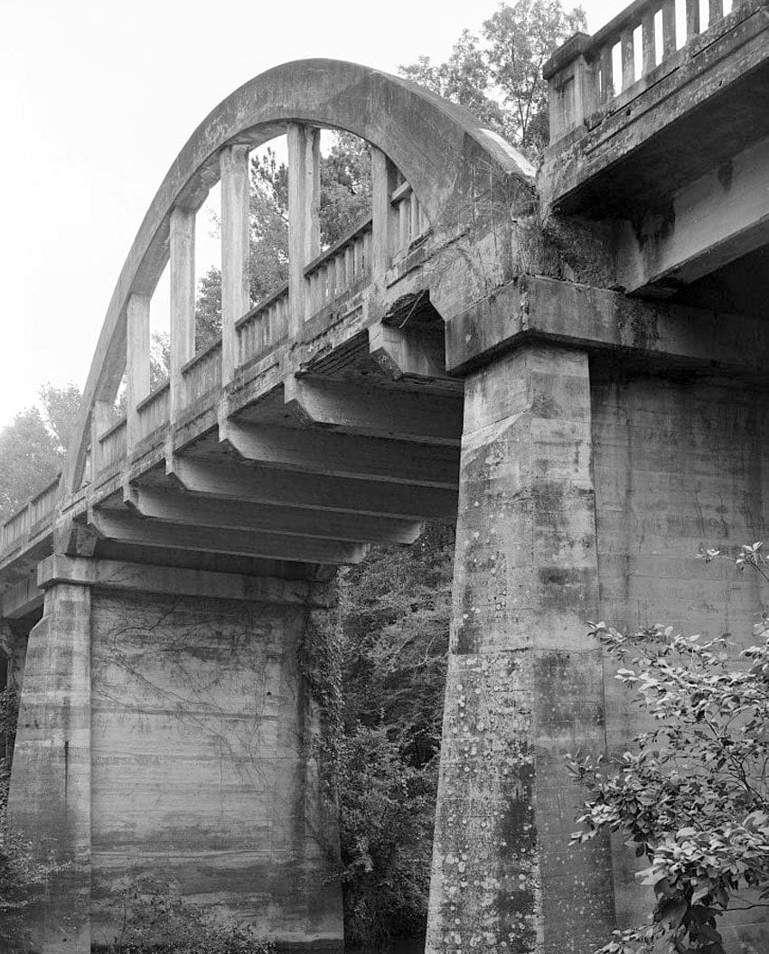 Historic Photo : Buena Vista Road Bridge, Spanning Upatoi Creek at Fort Benning, Columbus, Muscogee County, GA 1 Photograph