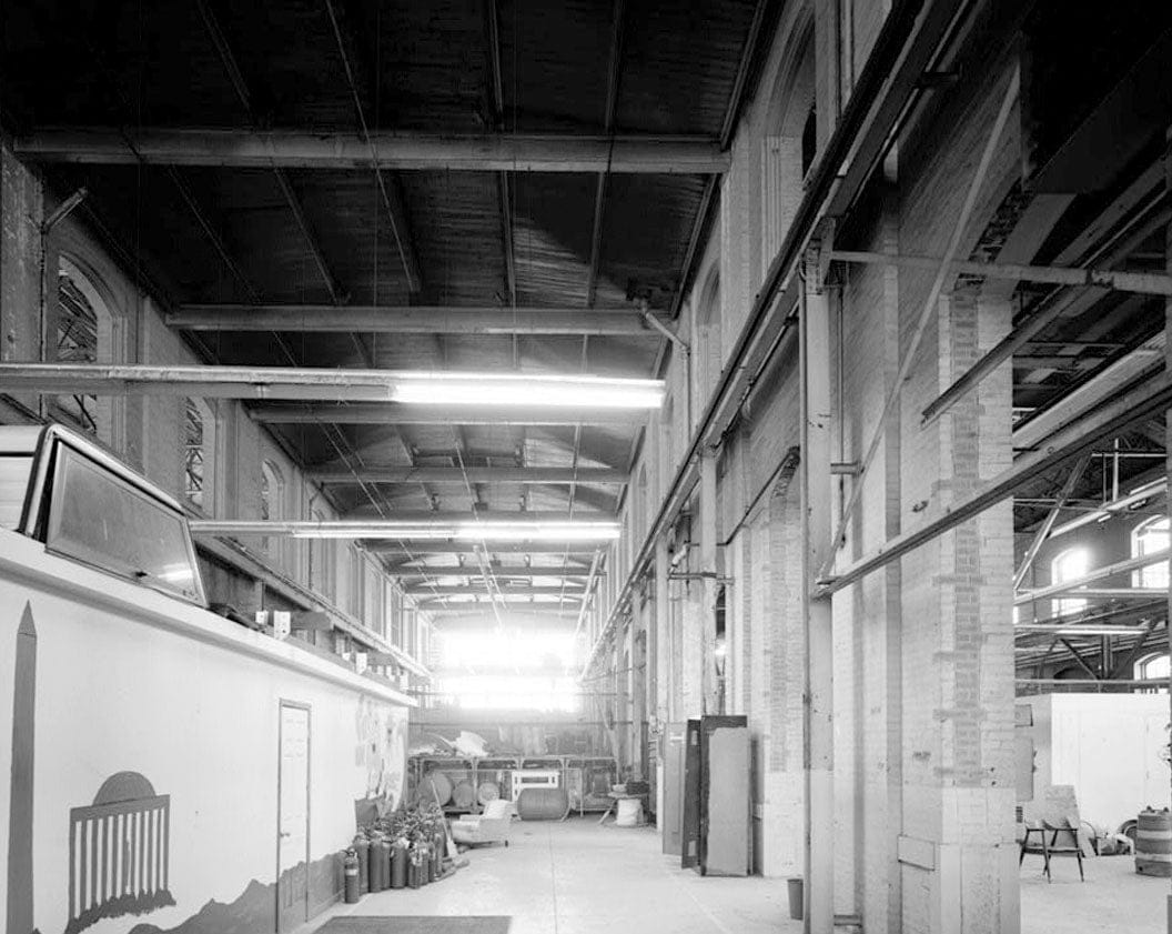 Historic Photo : Navy Yard, Building No. 104, Intersection of Tingey Street & Isaac Hull Avenue, Washington, District of Columbia, DC 2 Photograph
