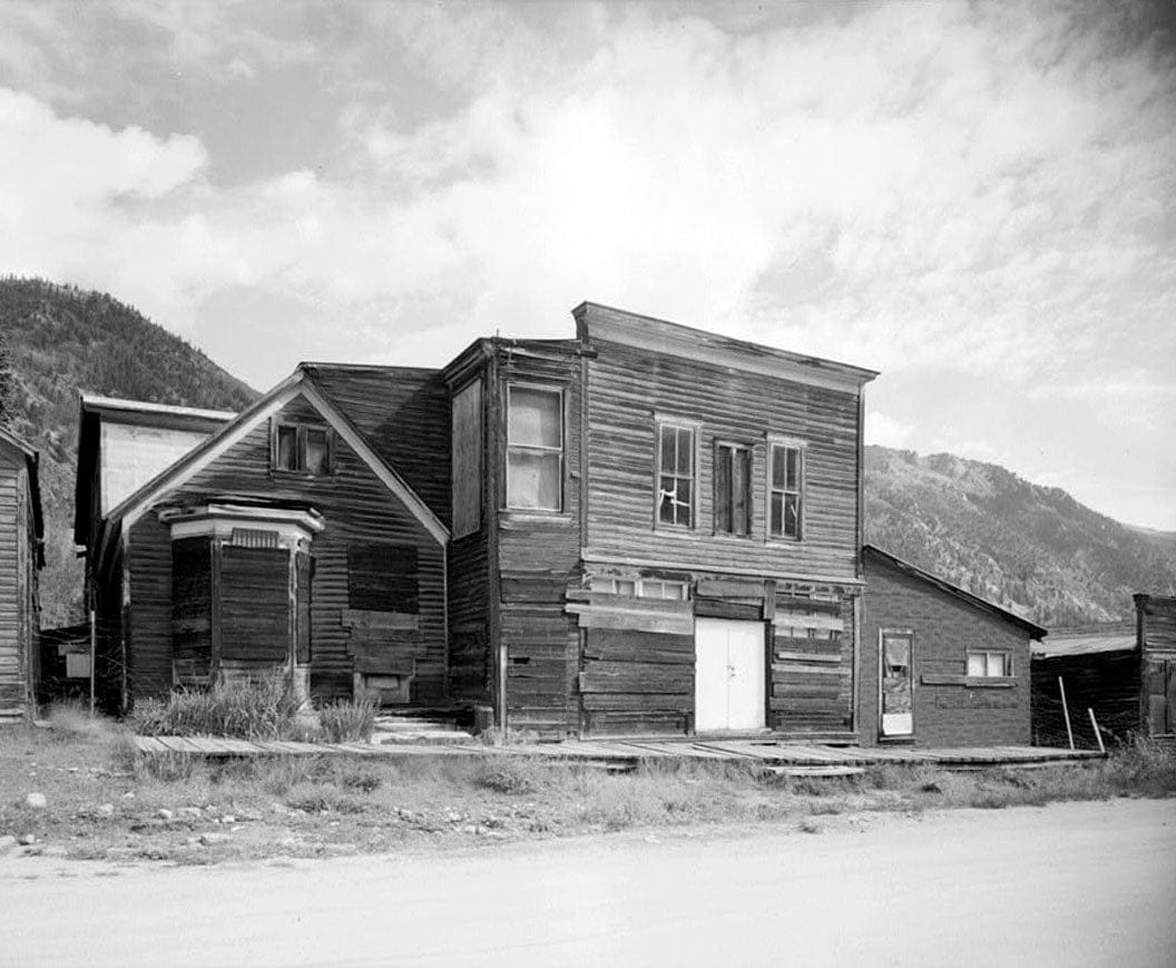 Historic Photo : Stark Brothers Mercantile Company & Home Comfort Hotel, North side, West Main Street, Saint Elmo (historical), Chaffee County, CO 3 Photograph