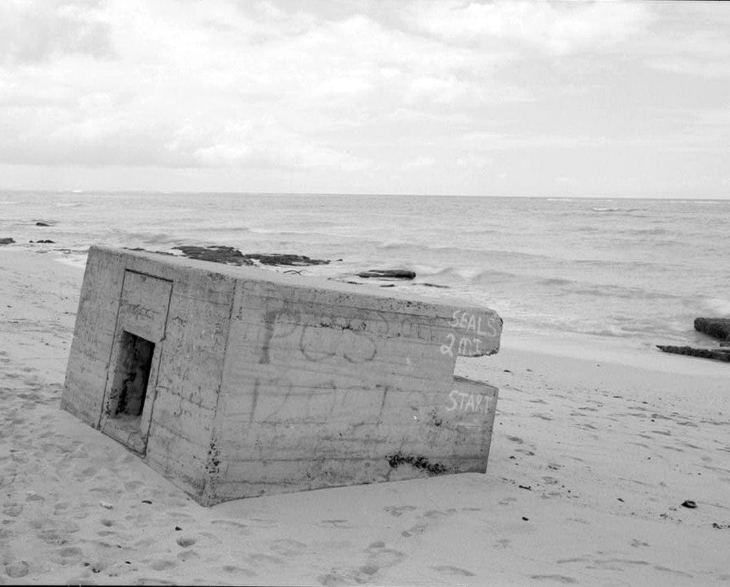 Historic Photo : Naval Air Station Barbers Point, Shore Pillbox Complex-Type 3 Pillbox, Along shoreline, seaward of Coral Sea Road, Ewa, Honolulu County, HI 2 Photograph