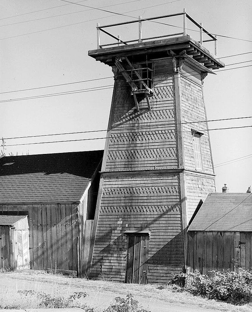 Historic Photo : Connemara House, Water Tower, Little Lake Road, Mendocino, Mendocino County, CA 1 Photograph
