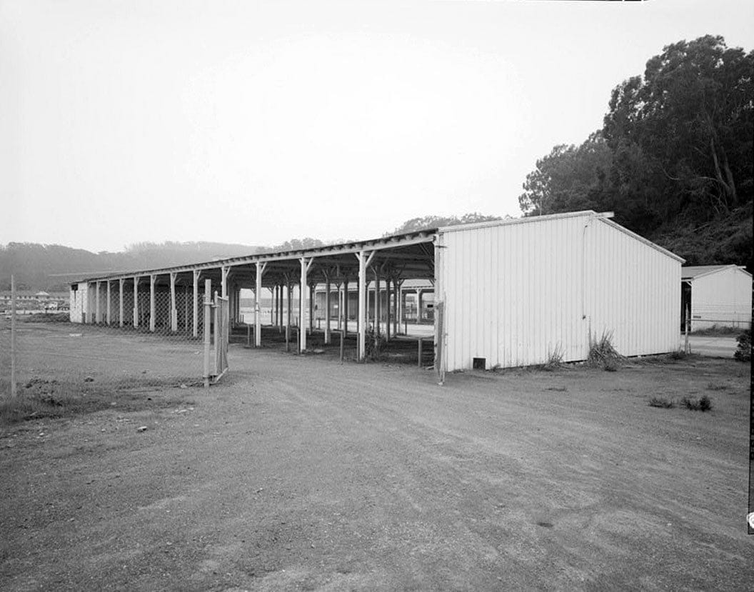 Historic Photo : Presidio of San Francisco, Motor Vehicle Shed Type, West end of Crissy Field, San Francisco, San Francisco County, CA 1 Photograph