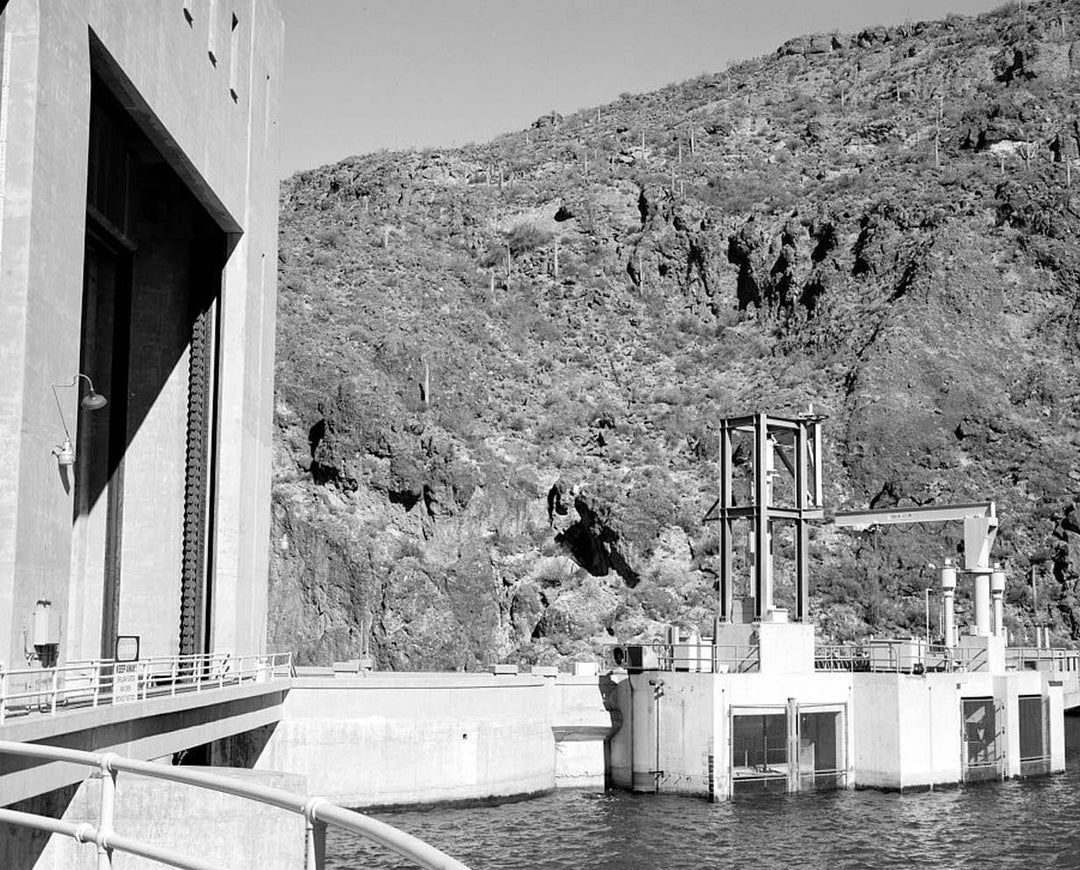 Historic Photo : Mormon Flat Dam, On Salt River, Eastern Maricopa County, east of Phoenix, Phoenix, Maricopa County, AZ 3 Photograph