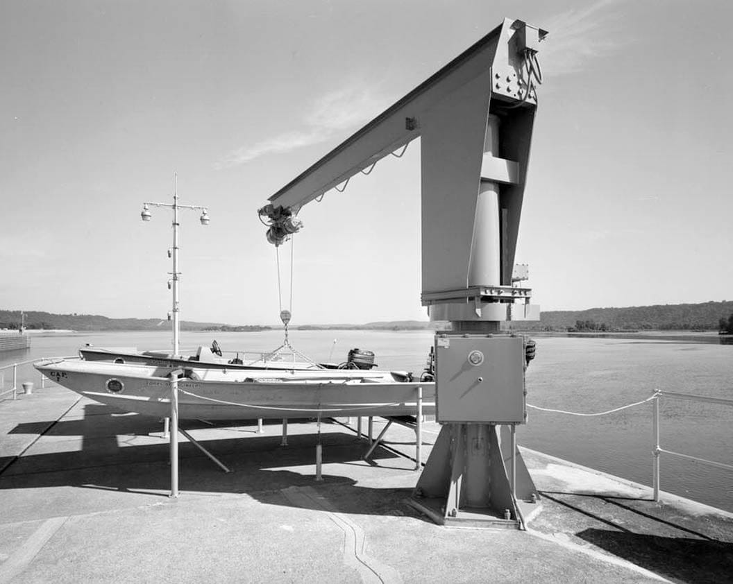 Historic Photo : Upper Mississippi River 9-Foot Channel, Lock & Dam No. 10, Guttenberg, Clayton County, IA 56 Photograph